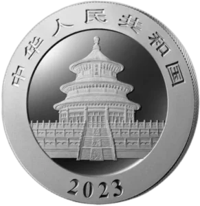 Srebrna moneta Panda 2023 Chińska 30g Chiny Ag 999