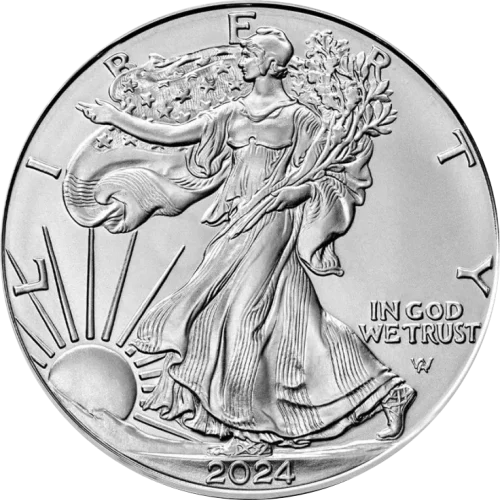 amerykanski-orzel-2024-1-uncja-srebra-rewers Srebrna moneta Amerykański Orzeł 1oz USA 2024 Ag 999 United States Mint