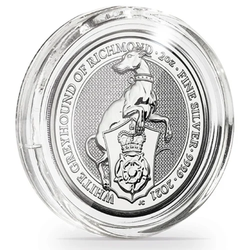 Plastikowy kapsel The Queen's Beasts / The Royal Tudor Beasts 2 uncje Srebra Ultra Perfect Fit (10 sztuk)-Leuchtturm