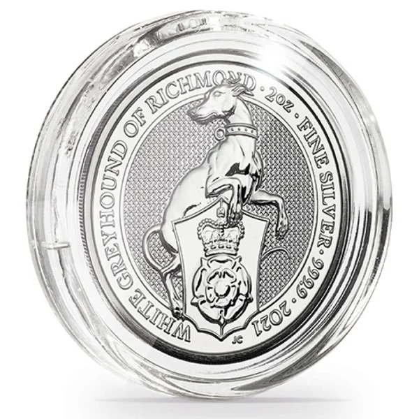 Plastikowy kapsel The Queen's Beasts / The Royal Tudor Beasts 2 uncje Srebra Ultra Perfect Fit (10 sztuk)-Leuchtturm