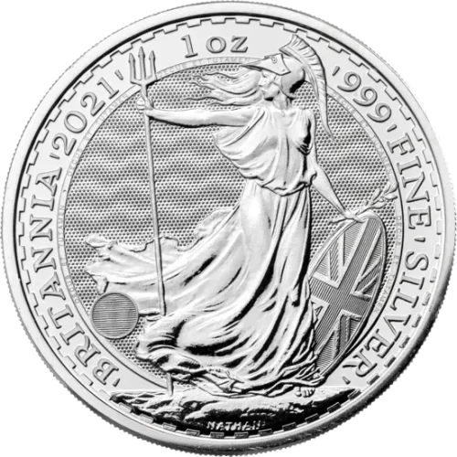 Britannia 1 uncja srebra 2021- Ag 999