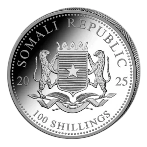Słoń Somalijski 1 oz 2025 – Moneta Srebrna 9999 (1 uncja)