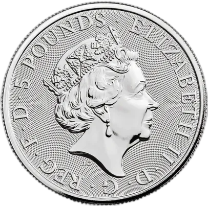 The Tudor Beasts: Lion of England 2 uncje srebra 2022 - obrazek 2