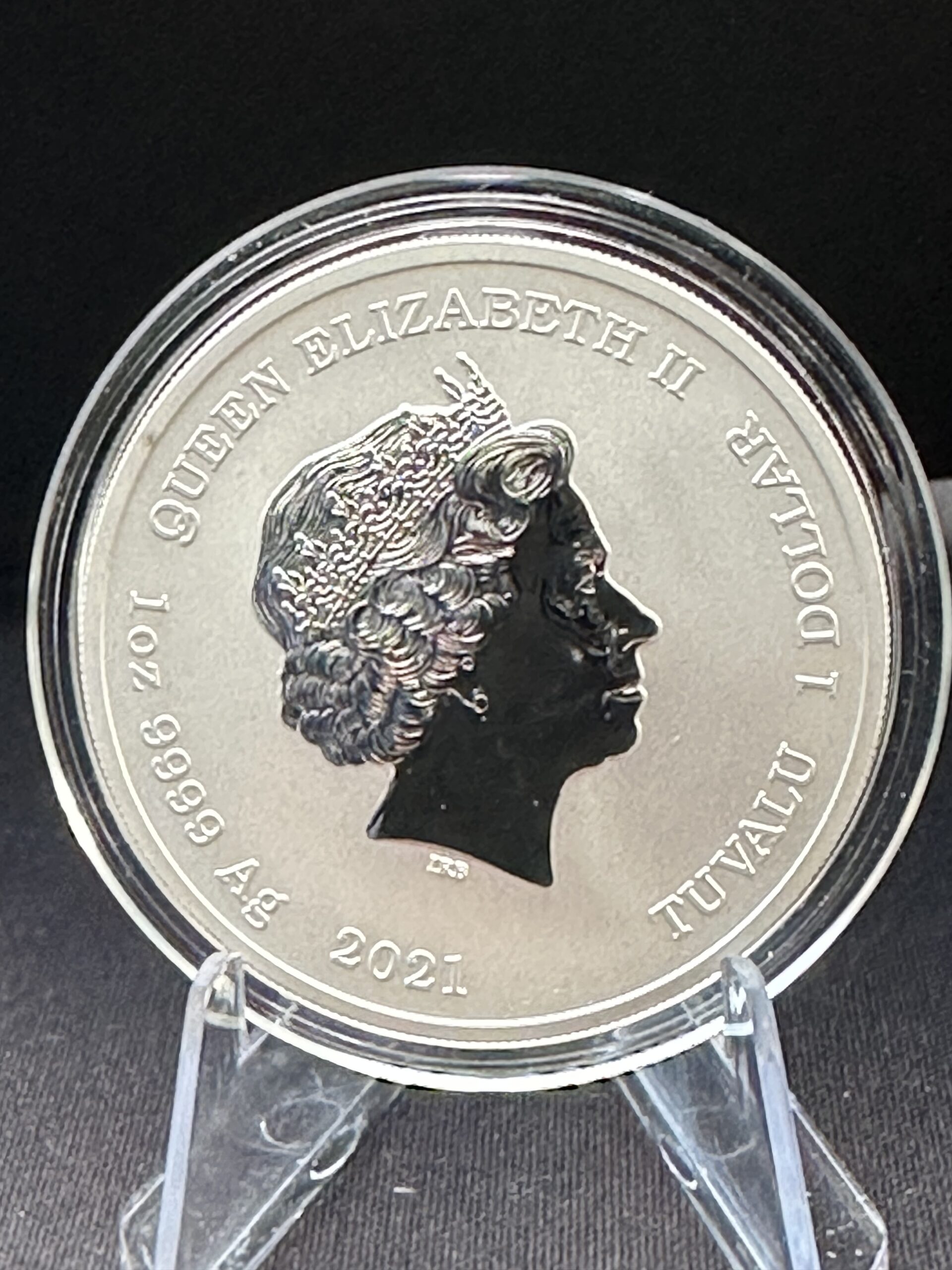 Bogowie Olimpu Posejdon 1 uncja srebra 2021 - obrazek 3