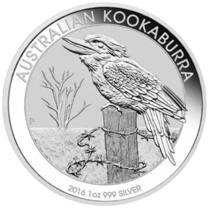Srebrna moneta Kookaburra 1 oz Perth Mint Australia 2016 Ag 9999