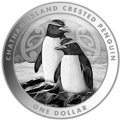 Srebrna Moneta Pingwin Czubaty 1 oz New Zealand 2020 | Ag 999