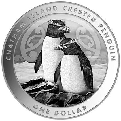 New Zealand Mint: Pingwin Czubaty 1 uncja Srebra 2020