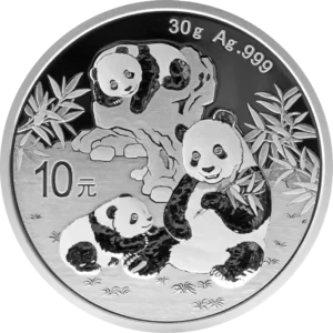 Srebrna moneta Panda 2025 Chińska 30g Chiny Ag 999