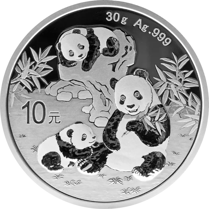 Srebrna moneta Panda 2025 Chińska 30g Chiny Ag 999