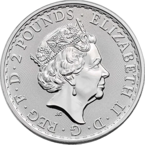 britannia-2022-1-uncja-srebra-awers Srebrna Moneta Britannia 1oz Wielka Brytania 2022 | Ag 999