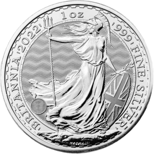 britannia-2022-1-uncja-srebra-rewers Srebrna moneta Silver Britannia 1 oz Wielka Brytania 2022 Ag 999