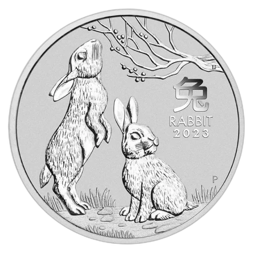 lunar-iii-rok-krolika-2023-1-uncja-srebra-rewers Srebrna Moneta Lunar III Rok Królika 1 oz Australia 2023 | Ag 9999