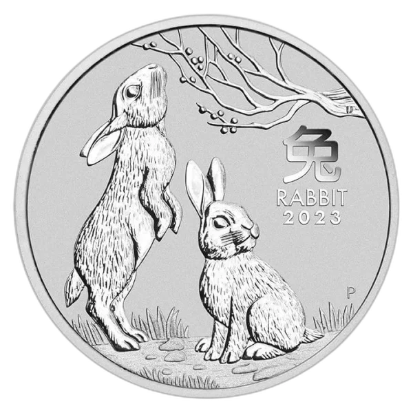 Srebrna Moneta Lunar III Rok Królika 1 oz Australia 2023 | Ag 9999