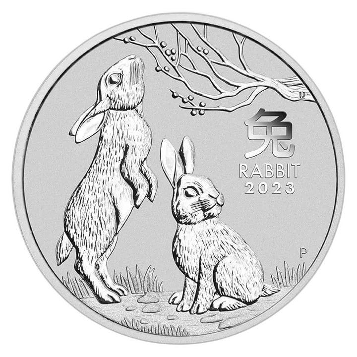 Srebrna Moneta Lunar III Rok Królika 1 oz Australia 2023 | Ag 9999