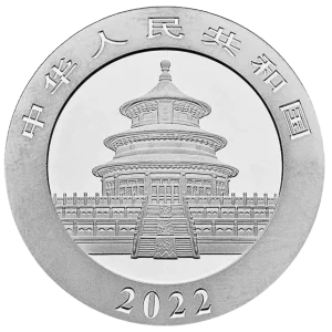 chinska-panda-2022-30-gram-srebra-awers Srebrna Moneta Chińska Panda 30g Chiny 2022 | Ag 999