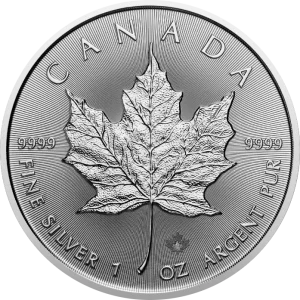 srebrna moneta Maple Leaf 2025 Kanada Royal Canadian Mint 1oz Ag 9999