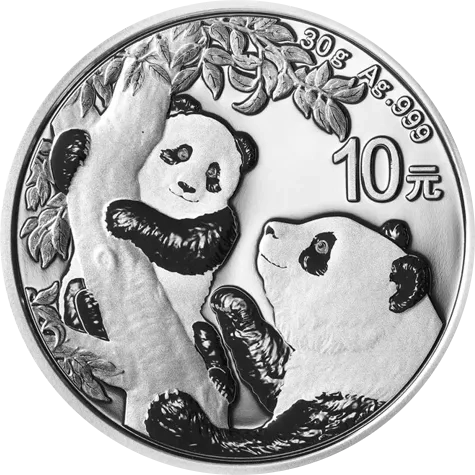Srebrna moneta Panda 2021 Chińska 30g Chiny Ag 999