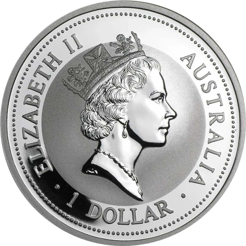 Perth Mint: Kookaburra 1 uncja srebra 1997 - obrazek 2