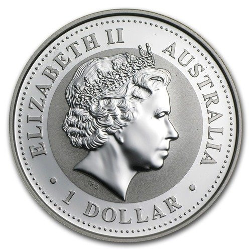 The Perth Mint: Kookaburra 1 uncja srebra 2006 (rysy) - obrazek 2