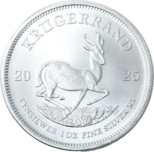 Srebrny Krugerrand RPA 2025 1oz – srebrna moneta lokacyjna Ag 999, The South African Mint
