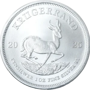 Srebrny Krugerrand RPA 2025 1oz – srebrna moneta lokacyjna Ag 999, The South African Mint