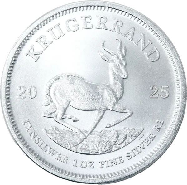 Srebrny Krugerrand RPA 2025 1oz – srebrna moneta lokacyjna Ag 999, The South African Mint