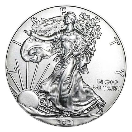 ASE-Amerykański Orzeł 1 uncja srebra 2021 typ1