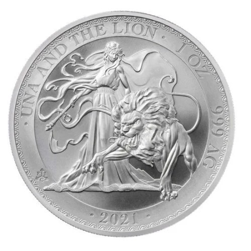 Srebrna Moneta Una i Lew 1 oz Saint Helena 2021 | Ag 999