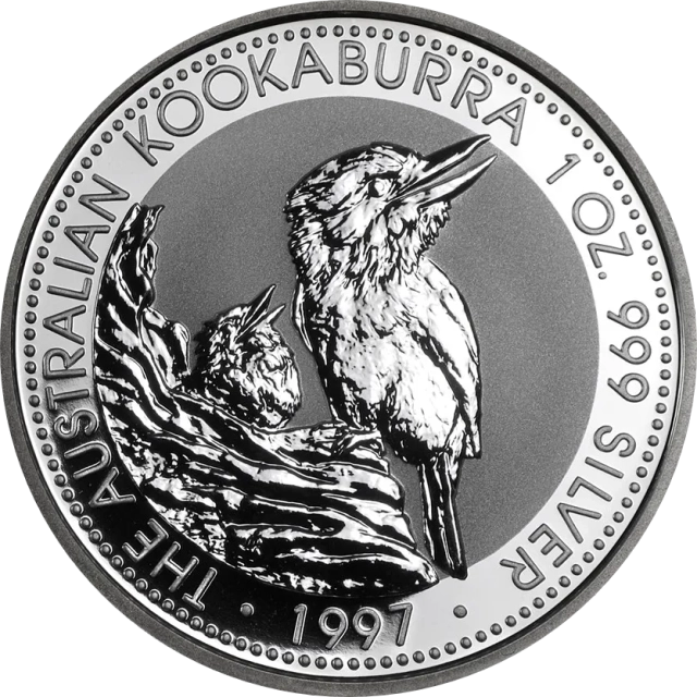 Perth Mint: Kookaburra 1 uncja srebra 1997