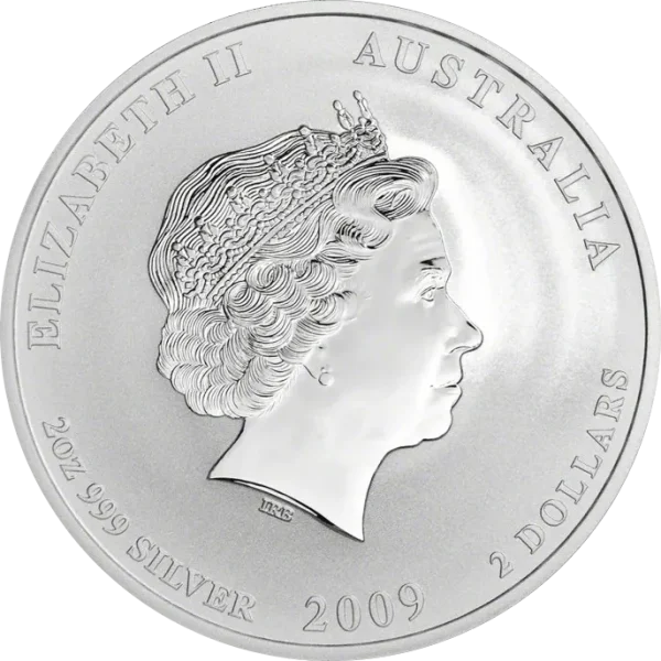 Srebrna Moneta Lunar II Rok Bawołu 1oz Australia 2009 | Ag 9999