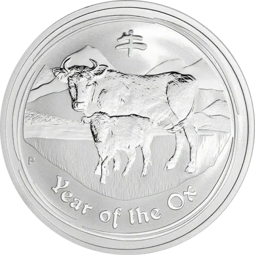 Srebrna Moneta Lunar II Rok Bawołu 1oz Australia 2009 | Ag 9999
