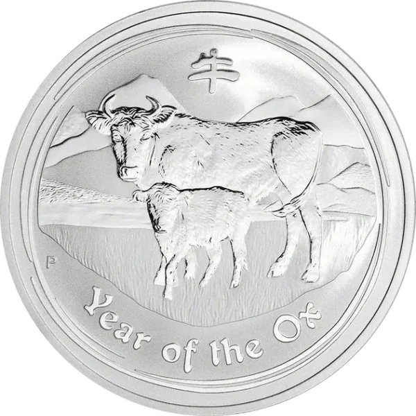 Srebrna Moneta Lunar II Rok Bawołu 1oz Australia 2009 | Ag 9999