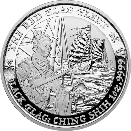 Srebrna Moneta Black Flag The Red Flag Fleet 1 oz Australia 2021 | Ag 9999