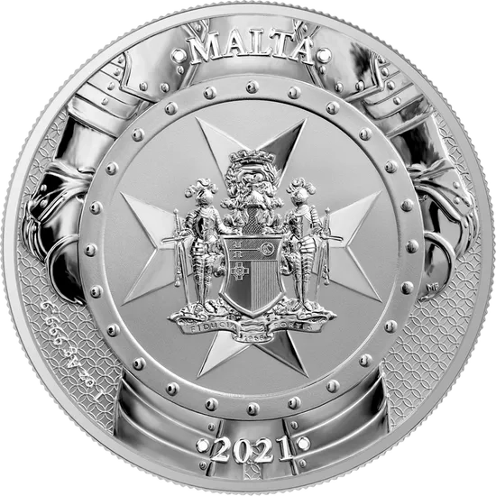Srebrna Moneta Knights of the Past Germania Mint 1oz Malta 2021 | Ag 9999 - obrazek 2