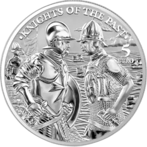 srebrna moneta Malta 2022 Knights of the Past Germania Mint 1oz Ag 9999