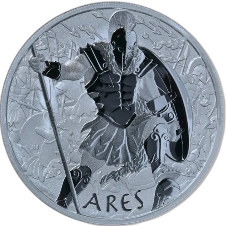 Perth Mint: Bogowie Olimpu Ares 1 uncja srebra 2023