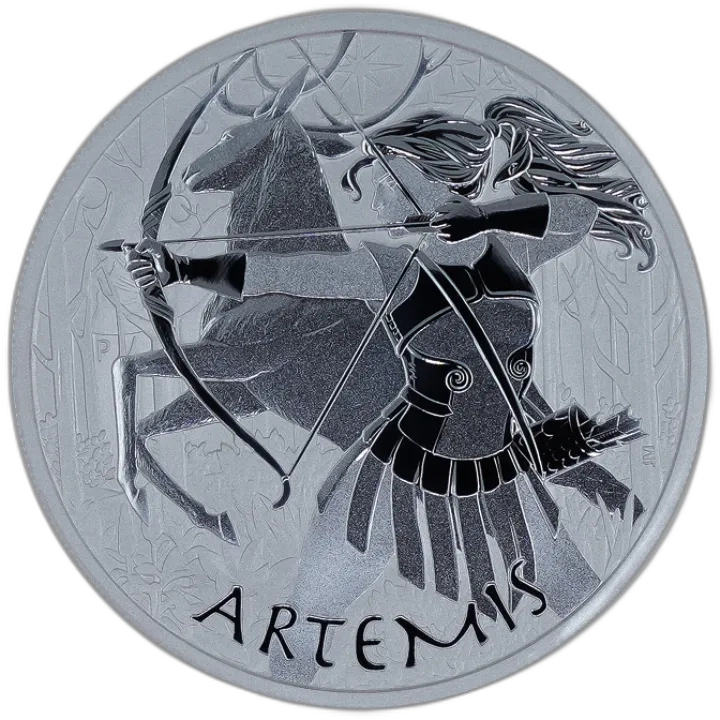 Perth Mint: Bogowie Olimpu Artemis 1 uncja srebra 2023
