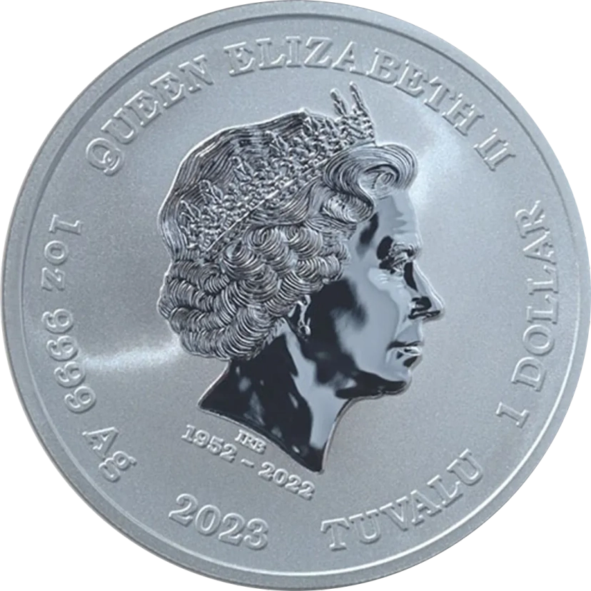 Perth Mint: Bogowie Olimpu Apollo 1 uncja srebra 2023 - obrazek 2