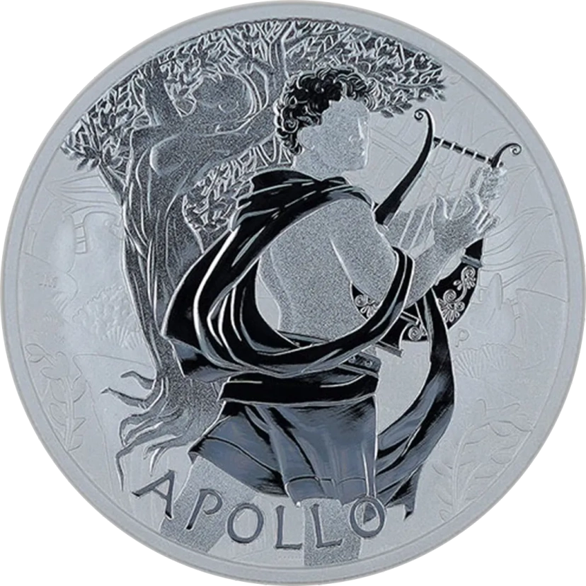 Perth Mint: Bogowie Olimpu Apollo 1 uncja srebra 2023