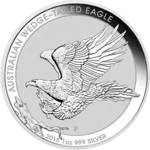 Australijski Orzeł Wedge-Tailed Eagle 1 uncja srebra 2015