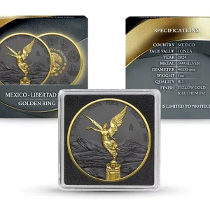 1-uncja-Mexican-Libertad-Golden-Ring-2024-Srebrna-moneta Mexican Libertad: Golden Ring Kolor 1 uncja srebra 2024