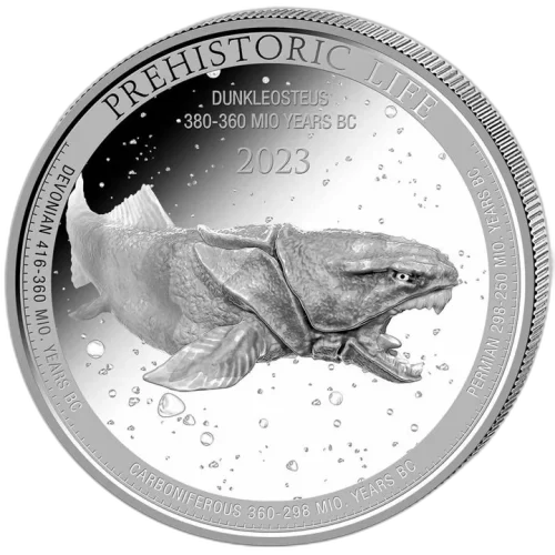 Congo: Prehistoric Life Dunkleosteus 1 uncja srebra 2023