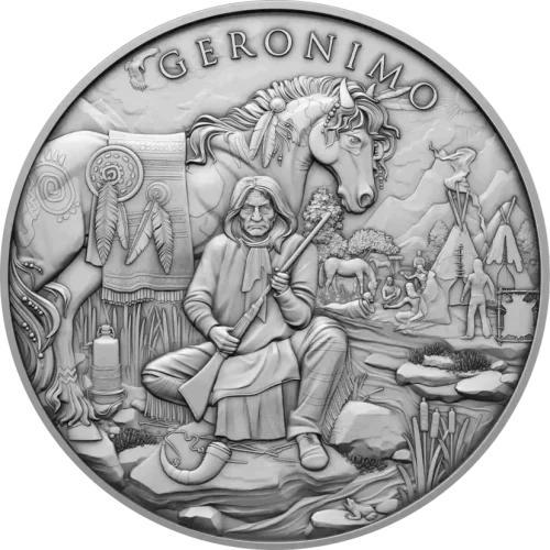 Srebrna Moneta Legendary Warriors Geronimo 1 oz USA 2024 | Ag 999
