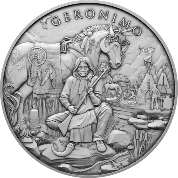 Srebrna Moneta Legendary Warriors Geronimo 1 oz USA 2024 | Ag 999