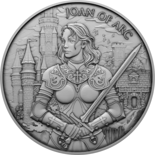 Srebrna Moneta Legendary Warriors Joan of Arc 1 oz USA 2024 | Ag 999
