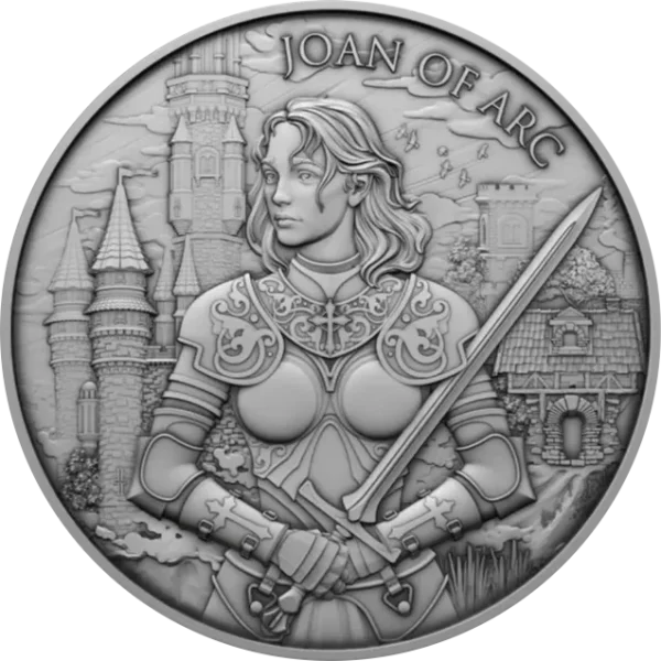 Srebrna Moneta Legendary Warriors Joan of Arc 1 oz USA 2024 | Ag 999