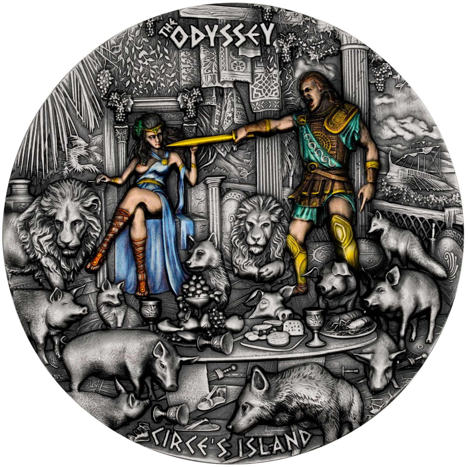 Carpathian Mint: Odyssey-Circes Island 3 uncje srebra 2023