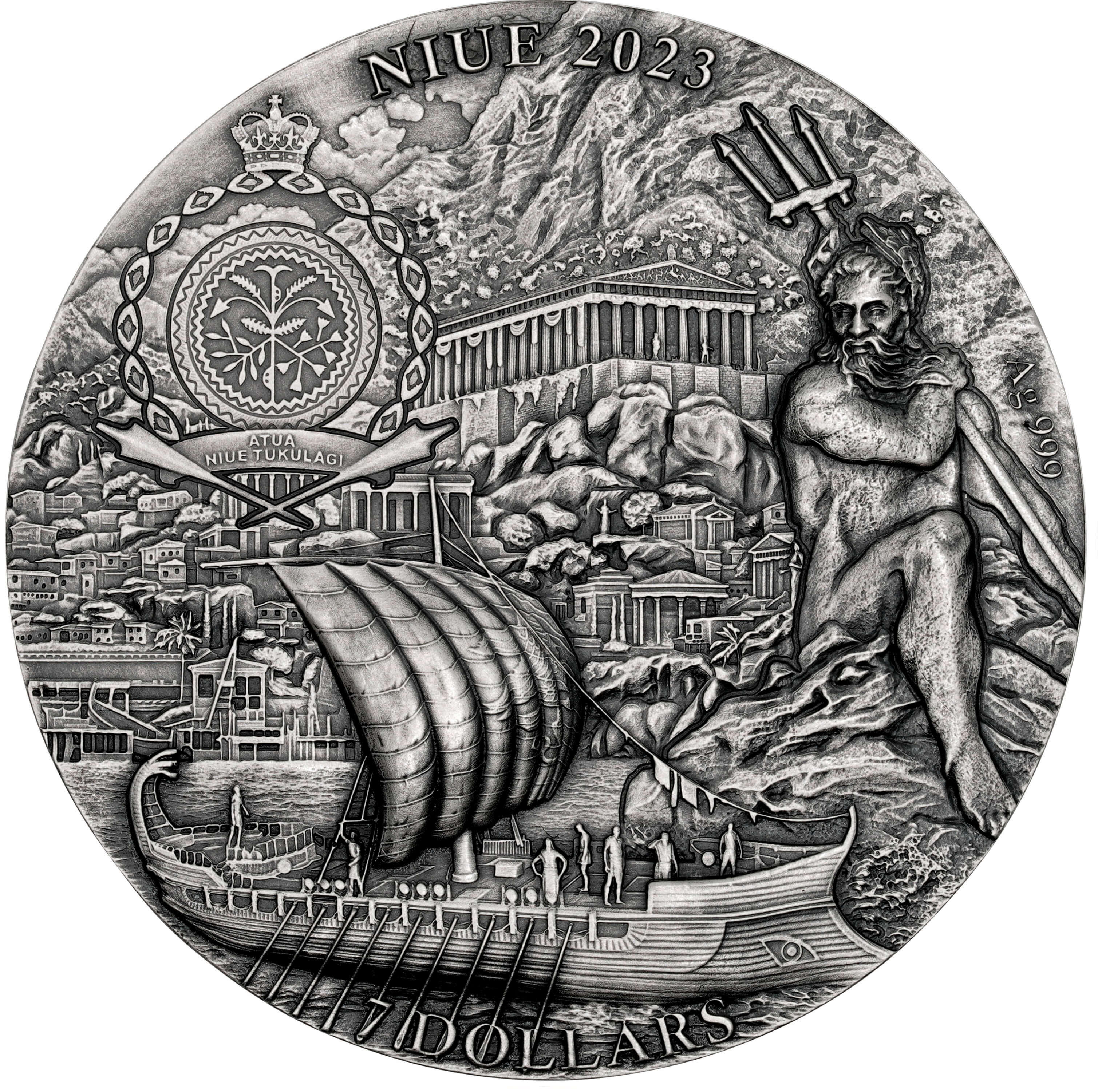 Carpathian Mint: Odyssey-Circes Island 3 uncje srebra 2023 - obrazek 2