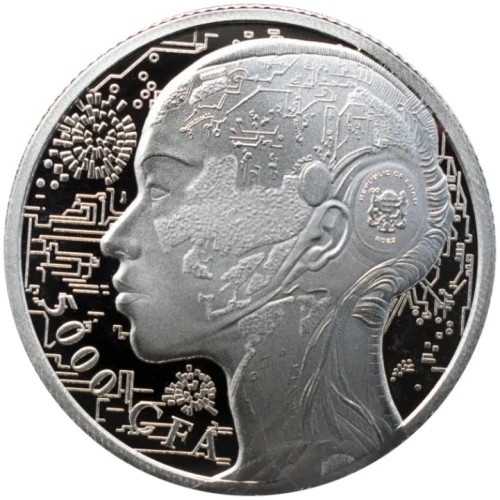 Srebrna Moneta Czad AI Coin 1 oz Słowacja 2023 | Ag 9999