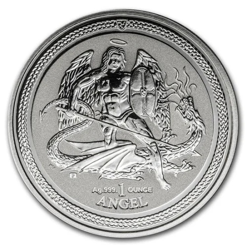 Pobjoy Mint: Scottdale Isle of Man Angel 1 uncja srebra 2016